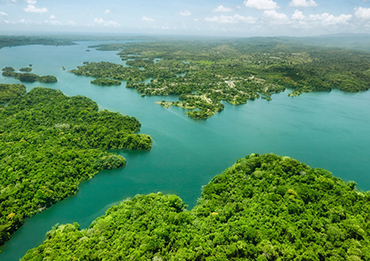 Panama Canal Aerial View